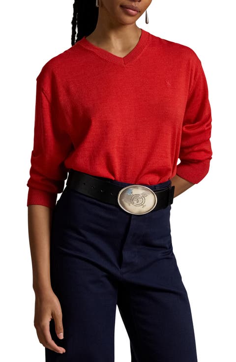 Merino Wool V-Neck Sweater