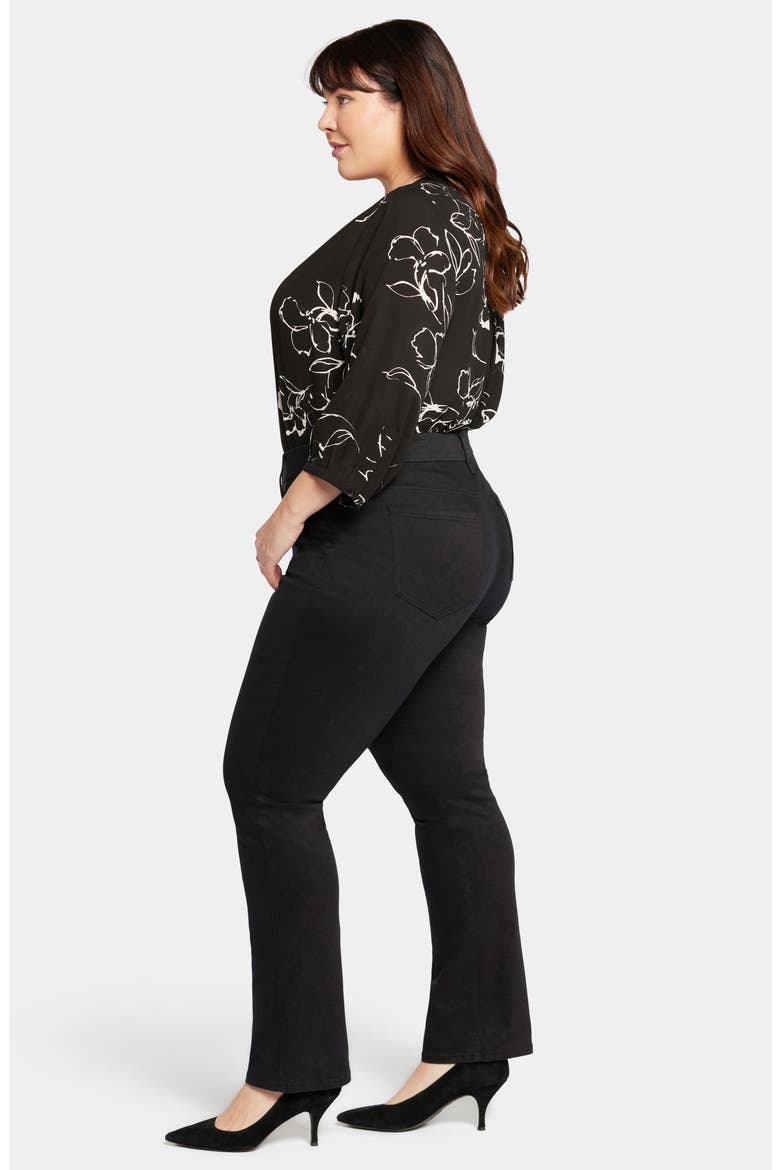 Marilyn Waist Match Straight Leg Jeans, Alternate, color, BLACK
