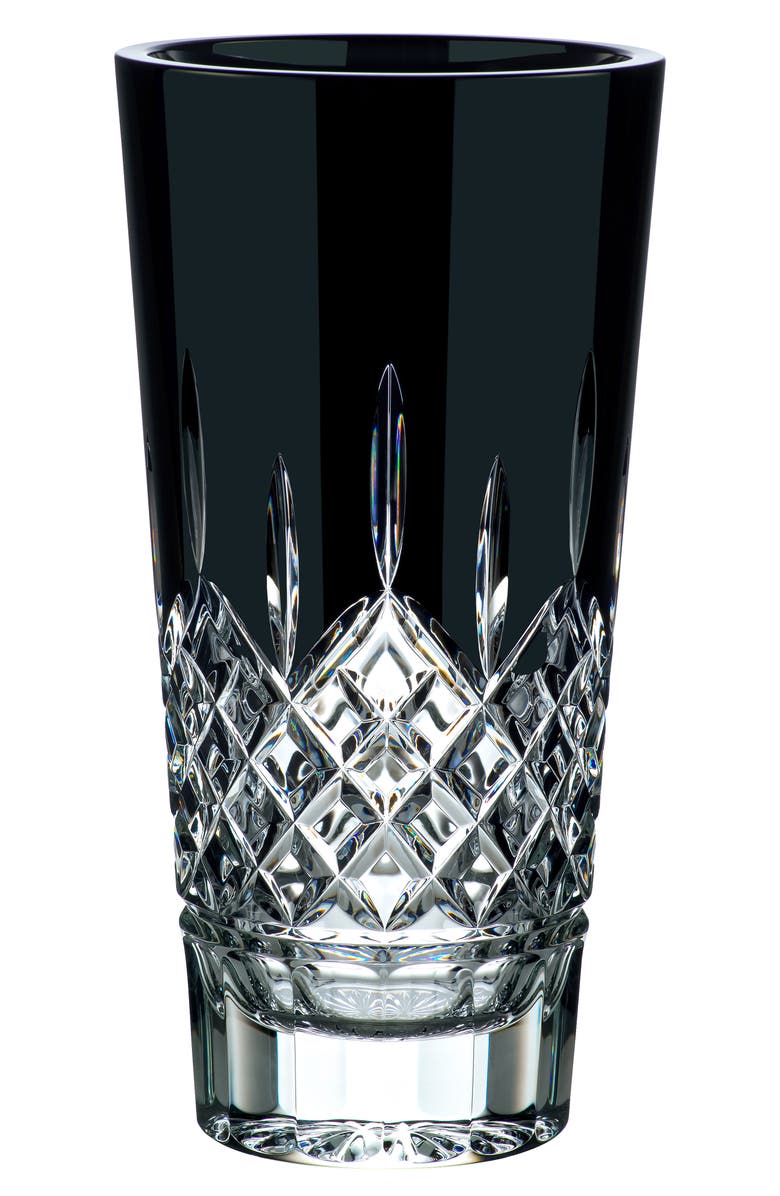 Waterford Lismore Crystal Vase, Main, color, Black