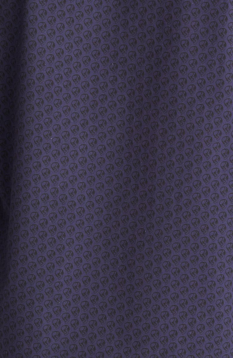 Stone Rose Men's Skull Print Stretch Cotton Button-Up Shirt, Alternate, color,