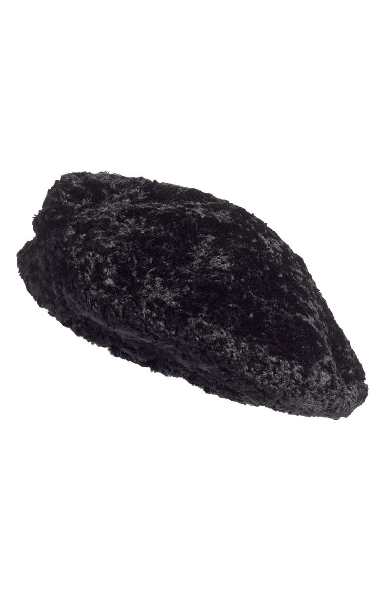 Kate Spade New York faux shearling beret, Main, color,