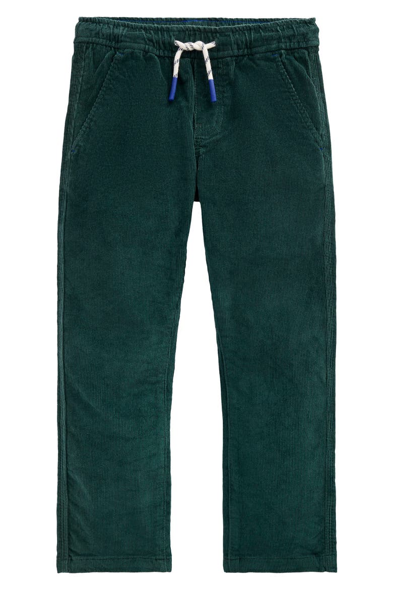 Kids' Slim Pull-On Corduroy Trousers, Main, color, GREEN GABLES CORD