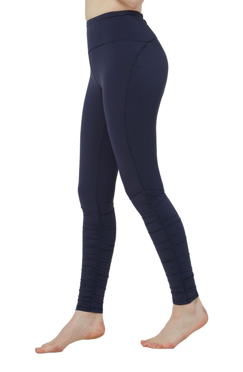 Rebody Active Rusche Hour Leggings, Alternate, color, Light Navy
