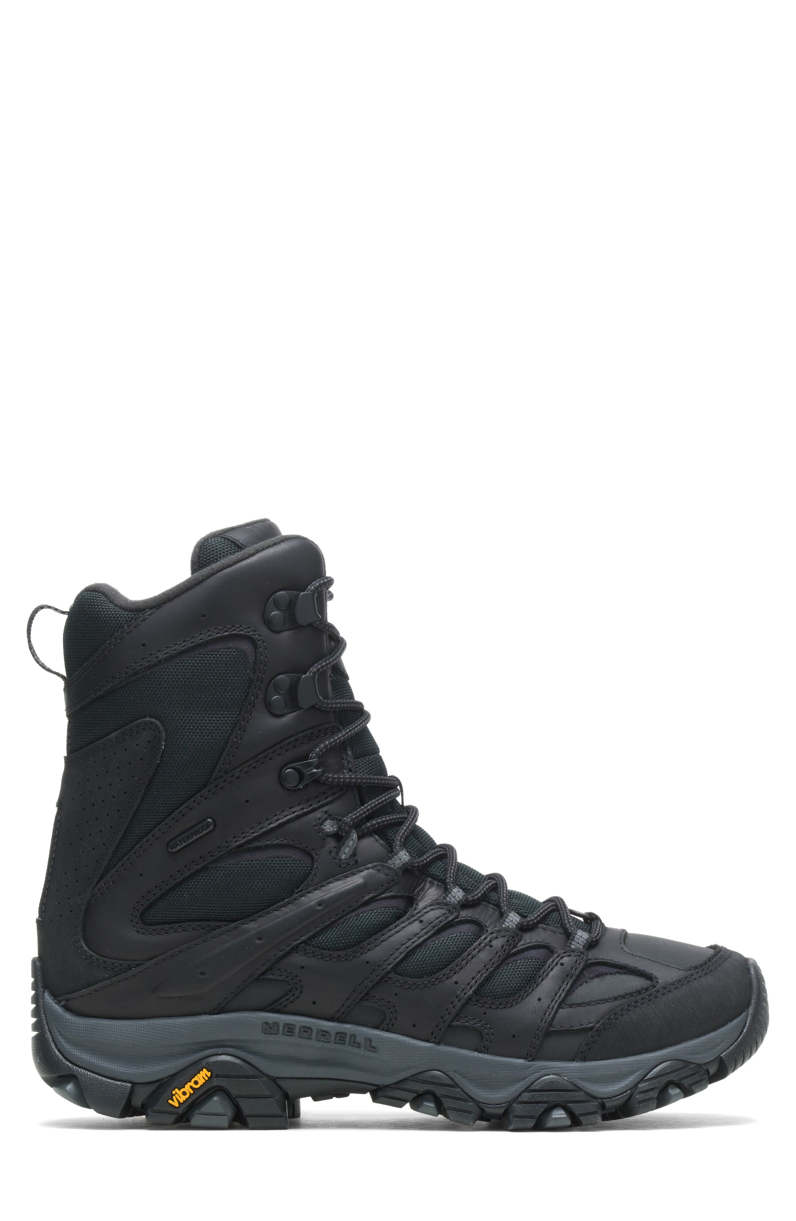 Merrell Moab 3 Waterproof Mid Hiking Boot, Alternate, color, Black