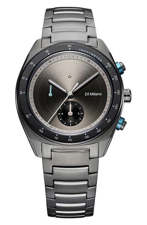 Essential Black Chronograph Bracelet Watch, 40mm