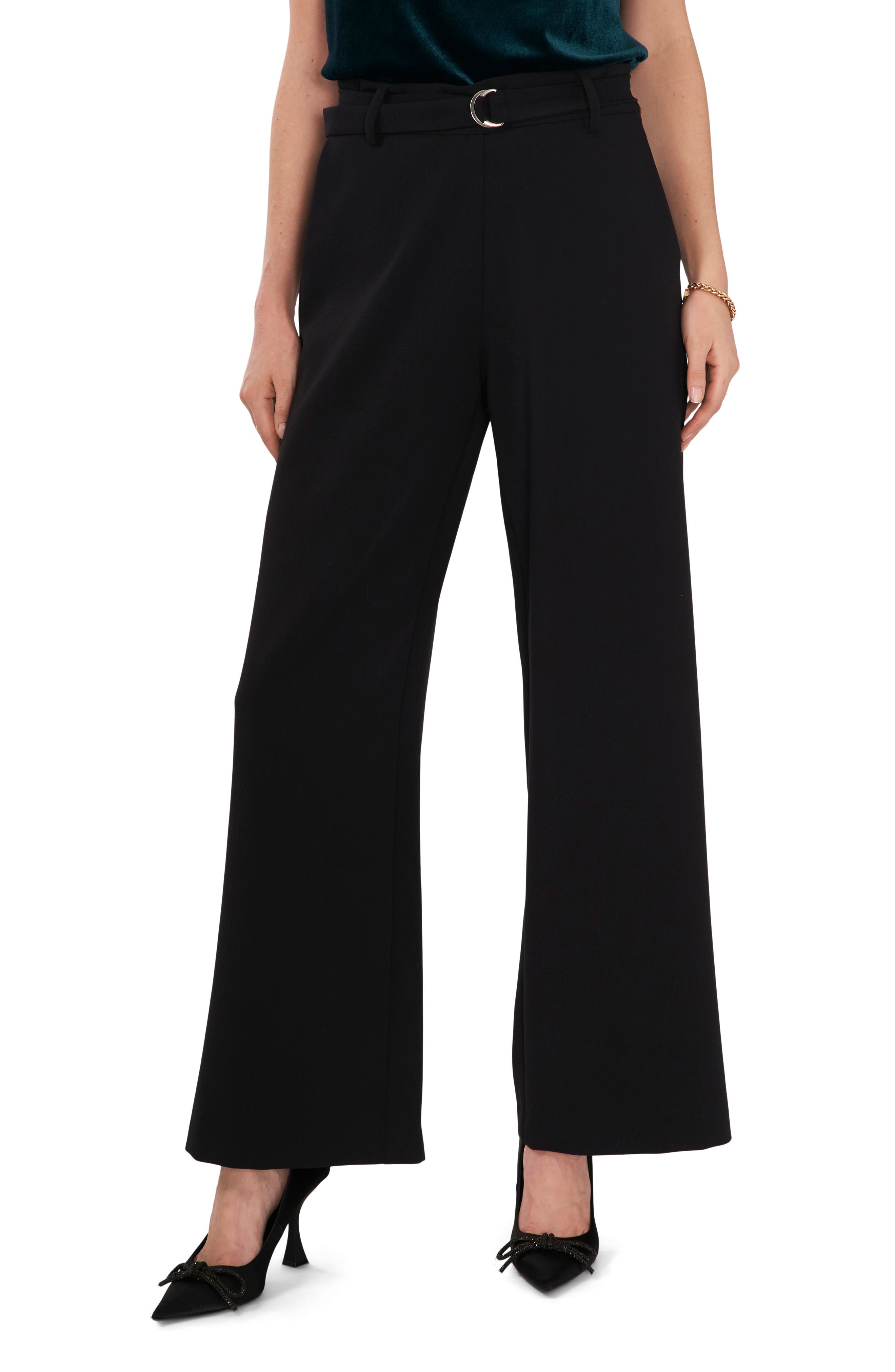 Vince Camuto Belted Wide Leg Pants