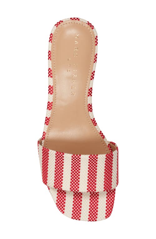 Marc Fisher Ltd Olysa Slide Sandal In Medium Red