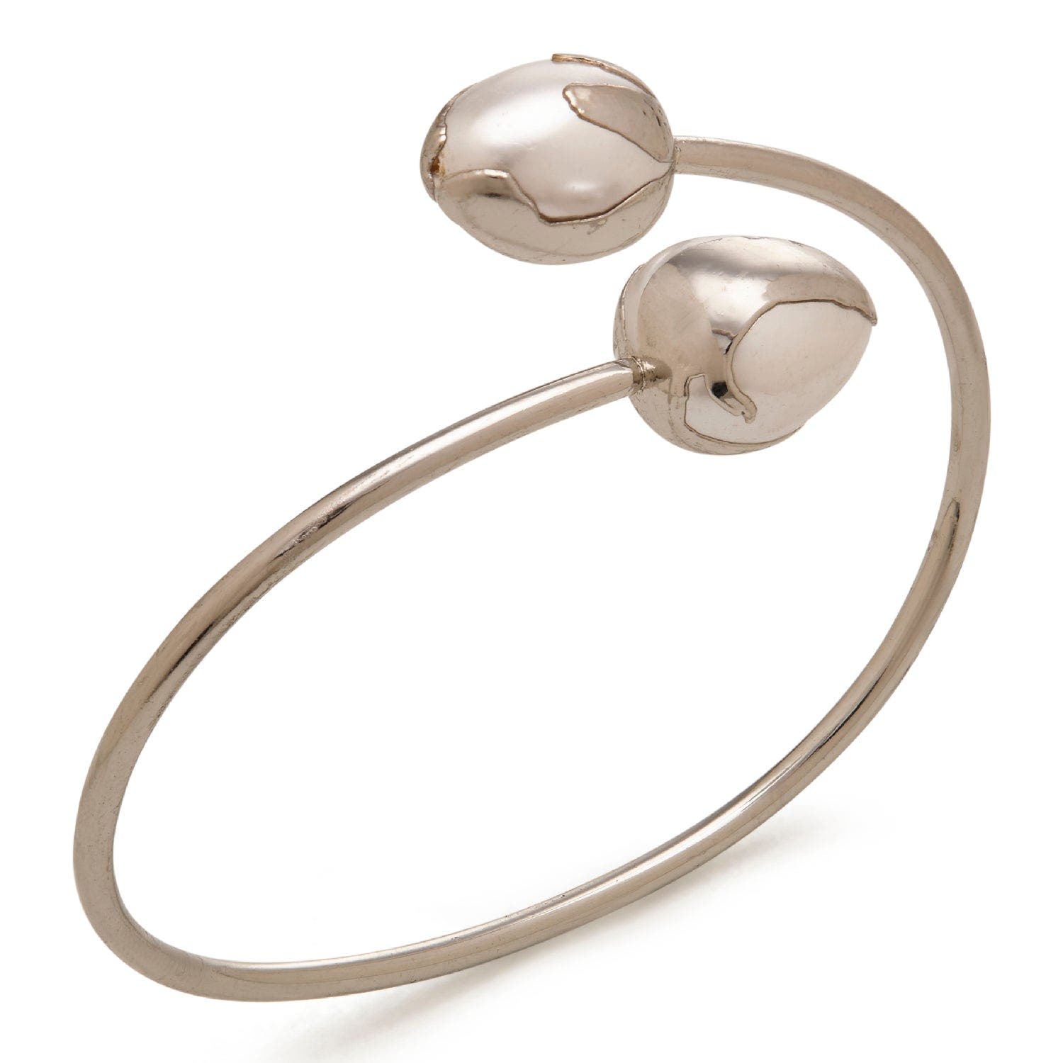 White Rhodium Plated
