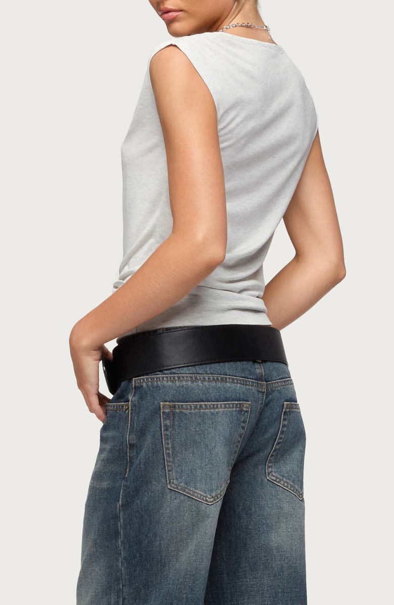 EDIKTED Tie Neck Wrap Top, Alternate, color, 
