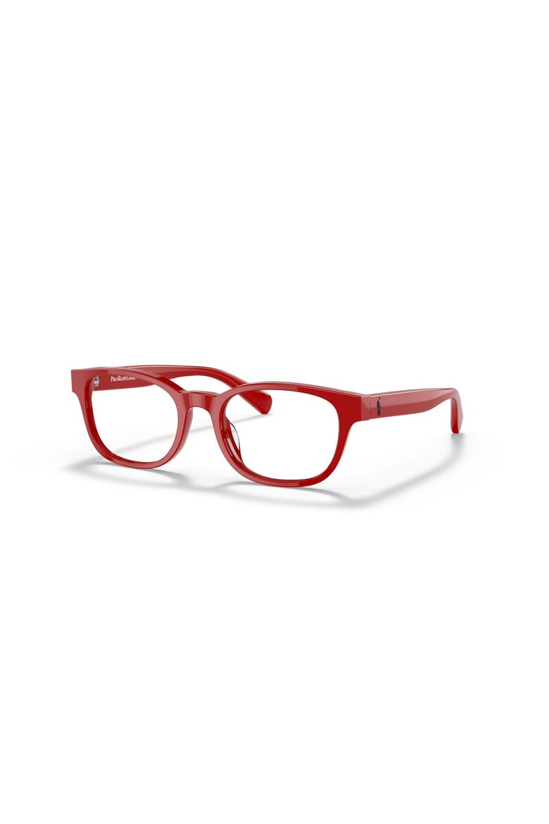 47mm Rectangle optical glasses, Main, color, Red