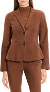 Theory Shaped Suede Blazer