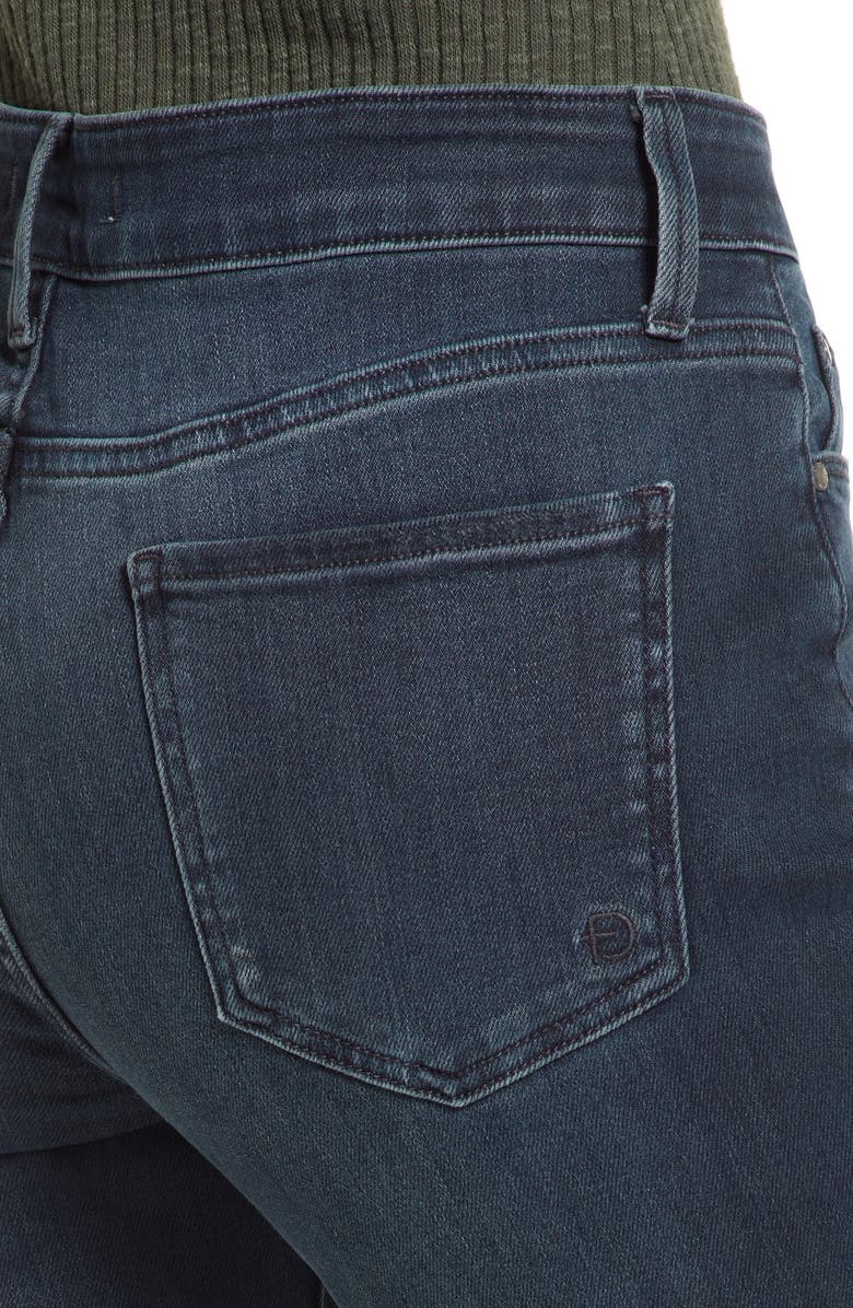 Fidelity Denim Cher High Waist Ankle Slim Straight Leg Jeans, Alternate, color, 