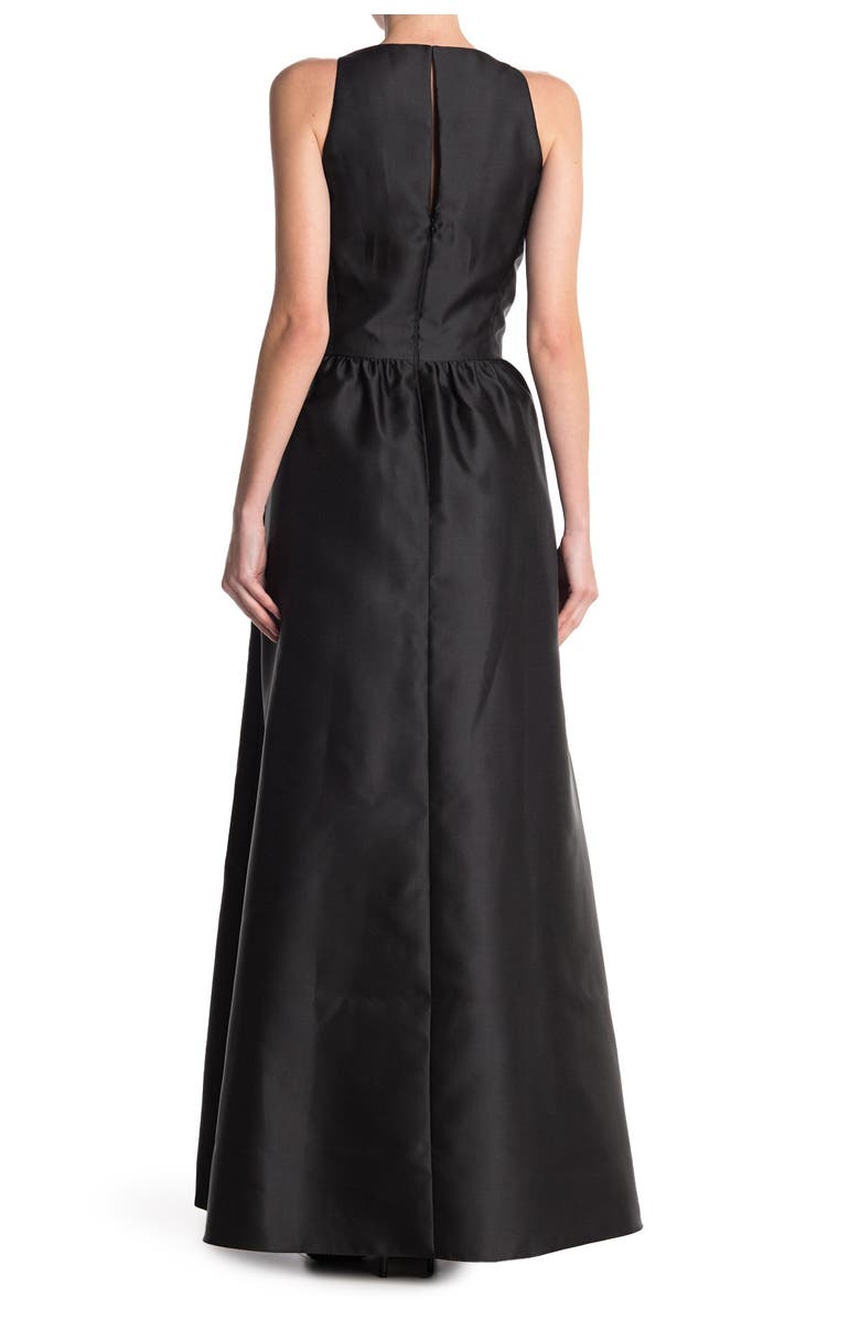 Alfred Sung Satin A-Line Gown, Main, color,