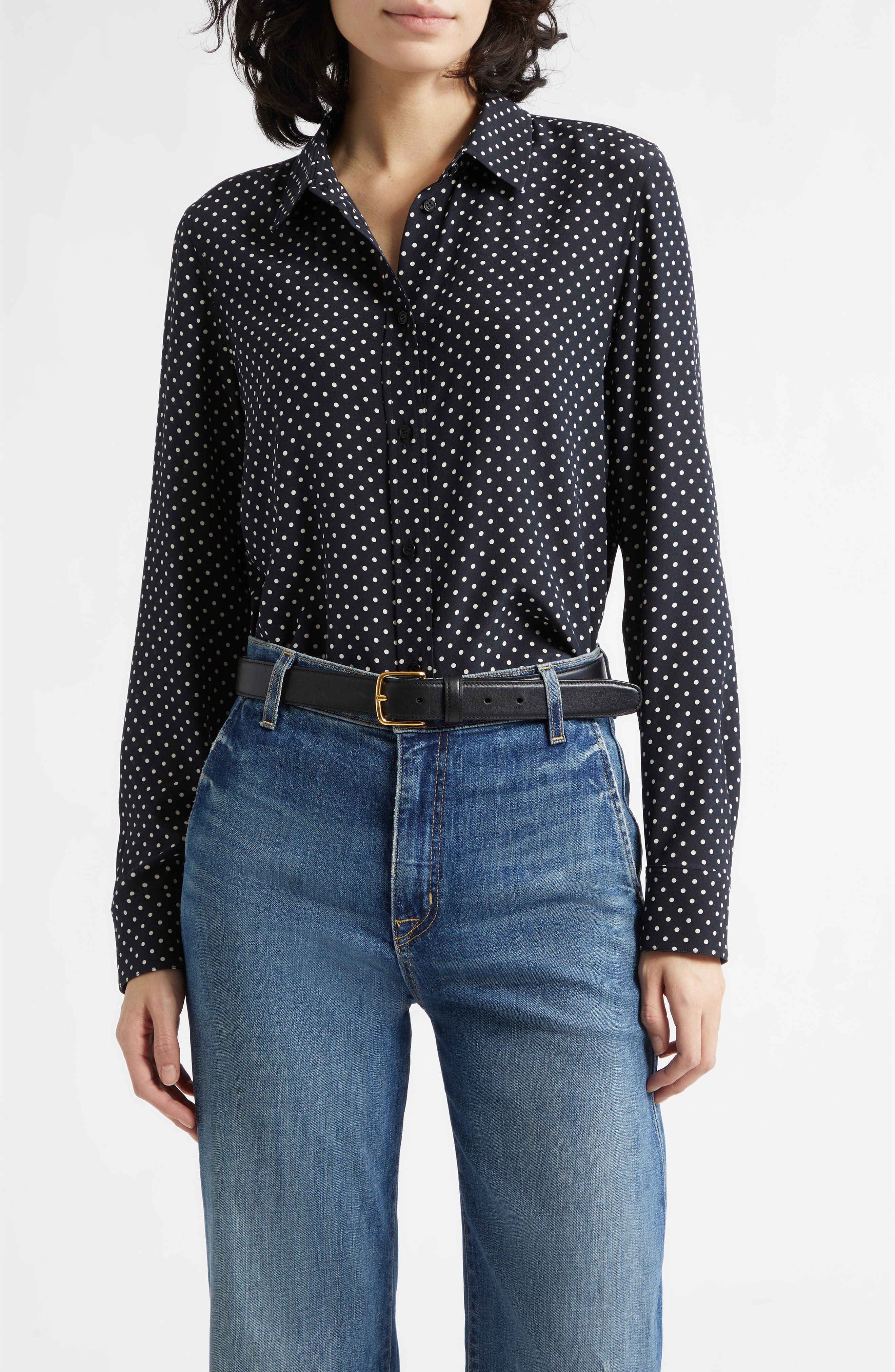 selected OBSIDIAN / IVORY POLKA DOT
