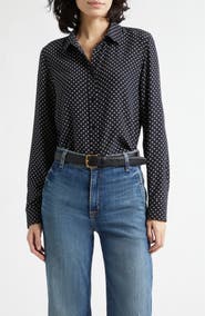 Nili Lotan Gaia Slim Silk Shirt