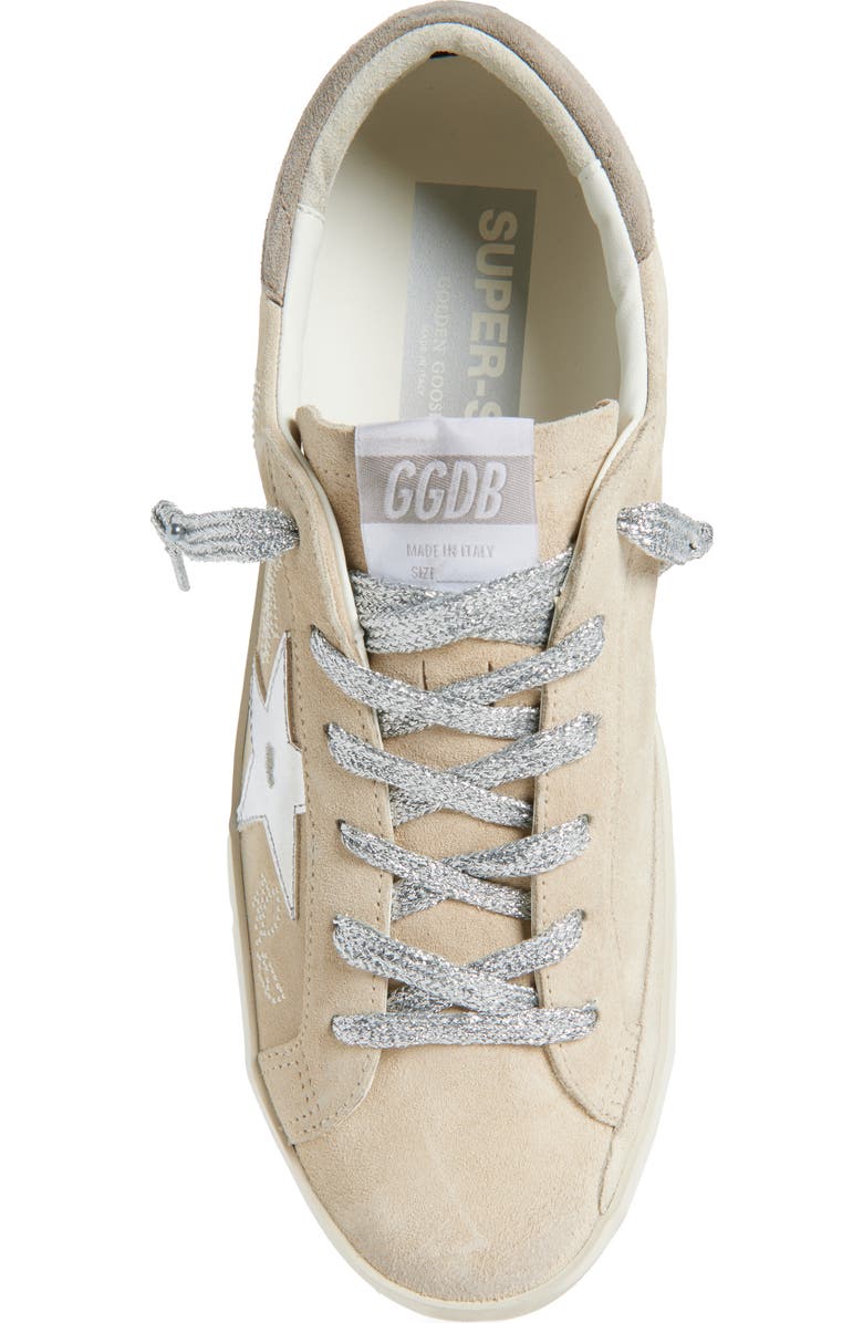 Golden Goose Super-Star Low Top Sneaker, Alternate, color, Light Grey/ Silver