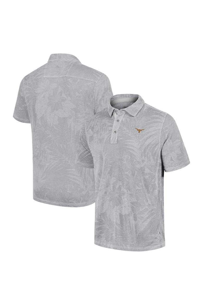 Men's Tommy Bahama Gray Texas Longhorns Big & Tall Sport Santiago Paradise Polo, Alternate, color, Gray