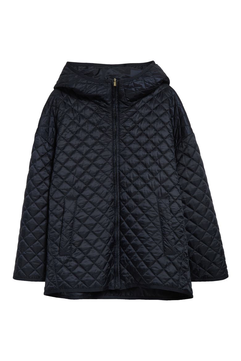 Leo Diamond Quilted Cameluxe Hooded Jacket, Alternate, color, MIDNIGHT BLUE