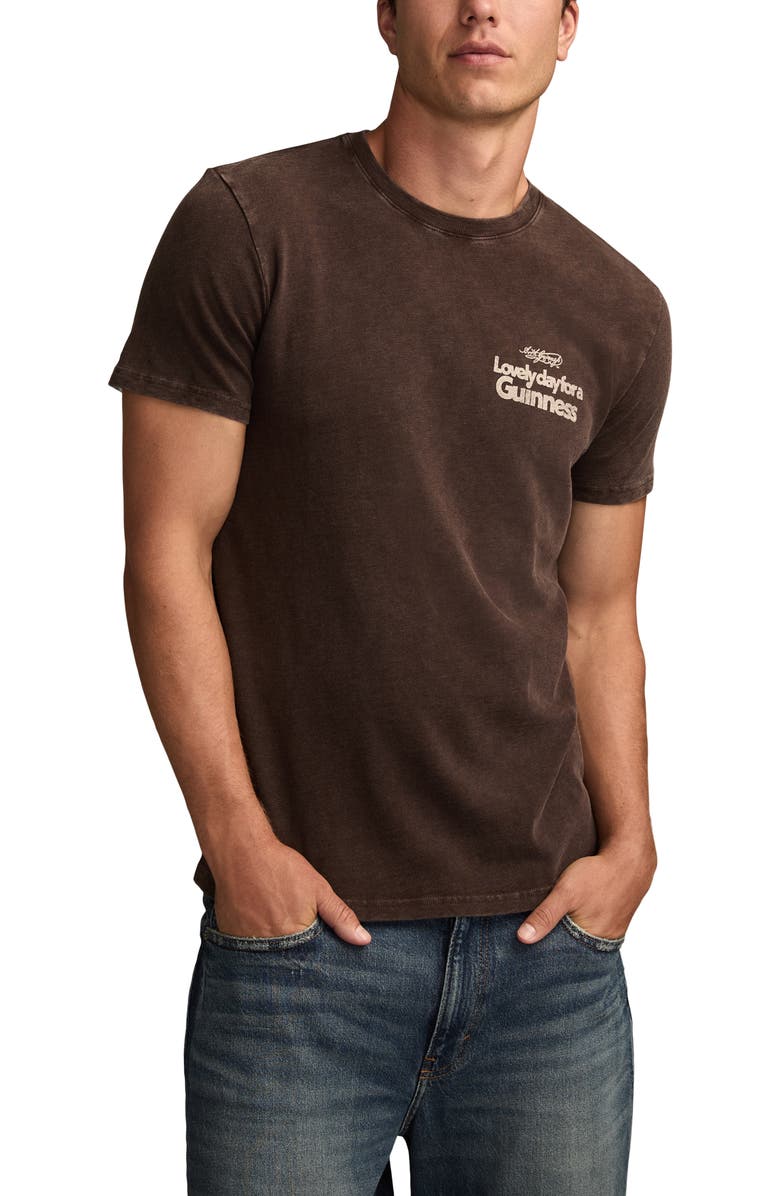 Lucky Brand Guinness Lovely Day Cotton Graphic T-Shirt, Main, color, Java