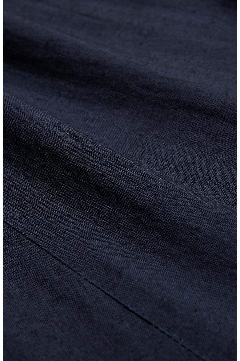 Mid Rise Linen-Blend Maxi Skirt, Alternate, color, Dark Navy