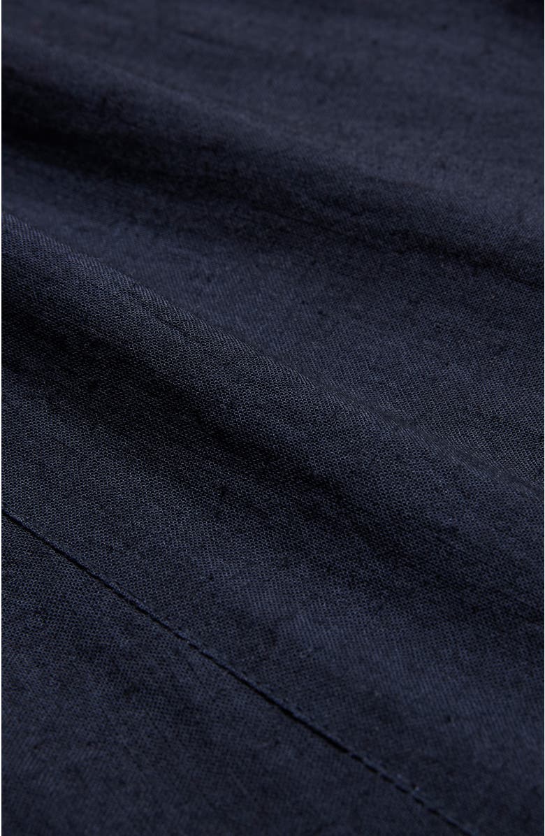 Celtic & Co. Mid Rise Linen-Blend Maxi Skirt, Alternate, color, Dark Navy