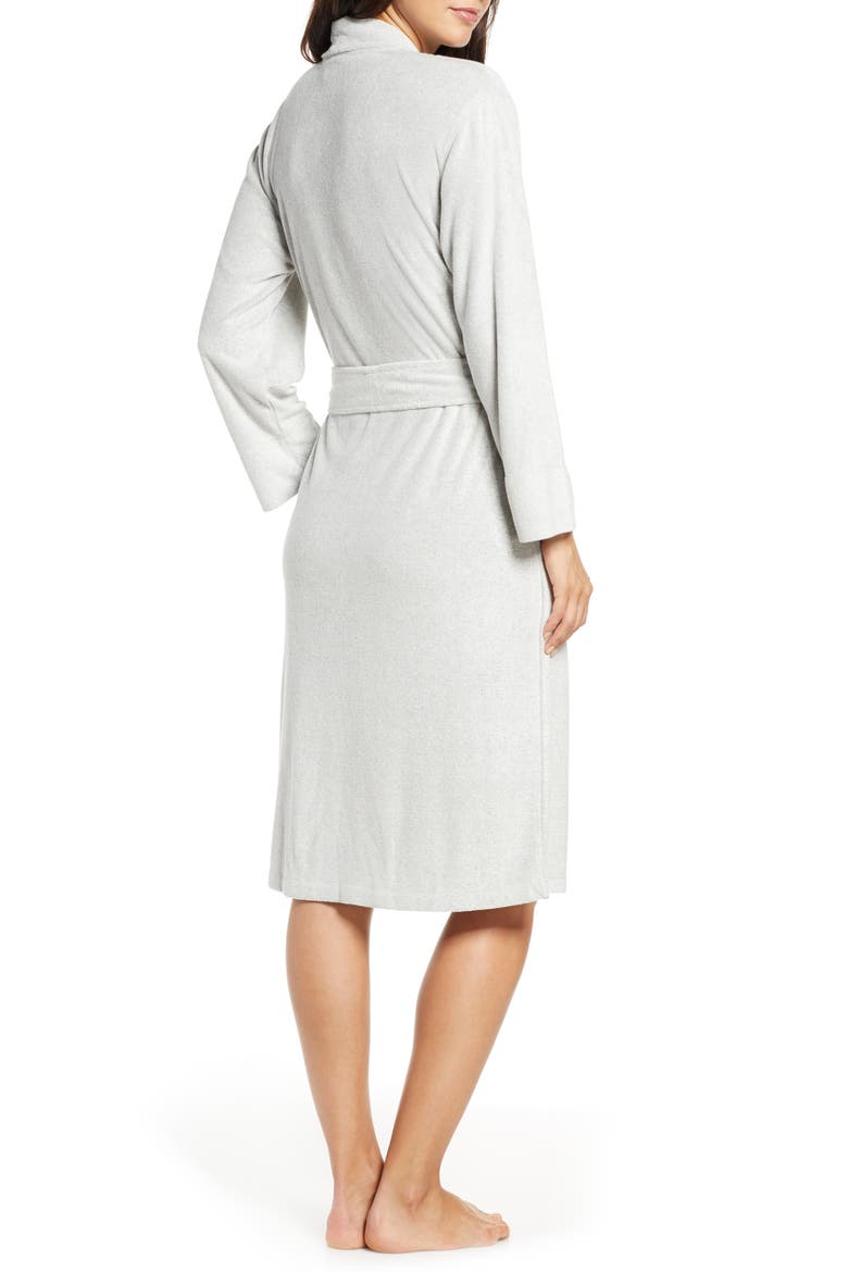 Sierra Brushed Terry Robe, Alternate, color, HEG HT GREY