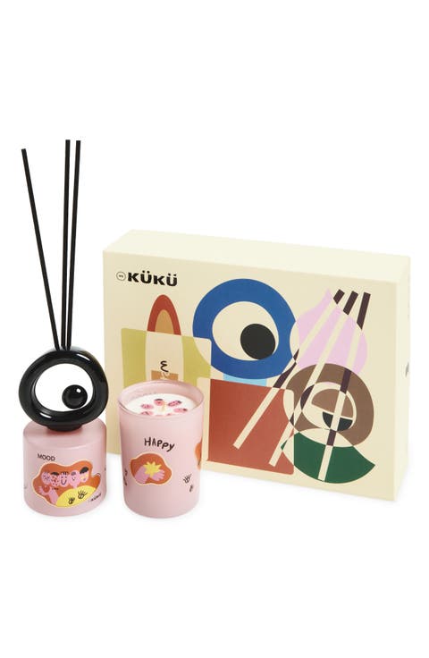 Big Eye Tomato Leaves Scented Candle & Fragrance Diffuser Gift Set