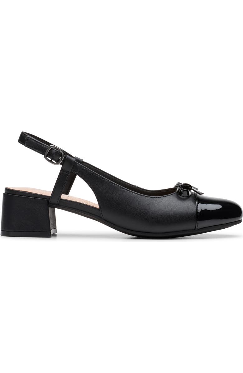 Clarks<sup>®</sup> Iridessa Slingback Pump, Alternate, color, Black Leather