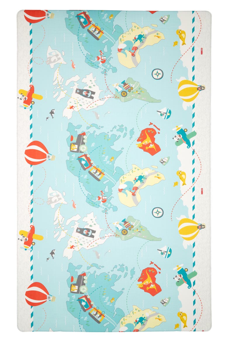 Reversible Double Play Play Mat, Main, color, HERRINGBONE