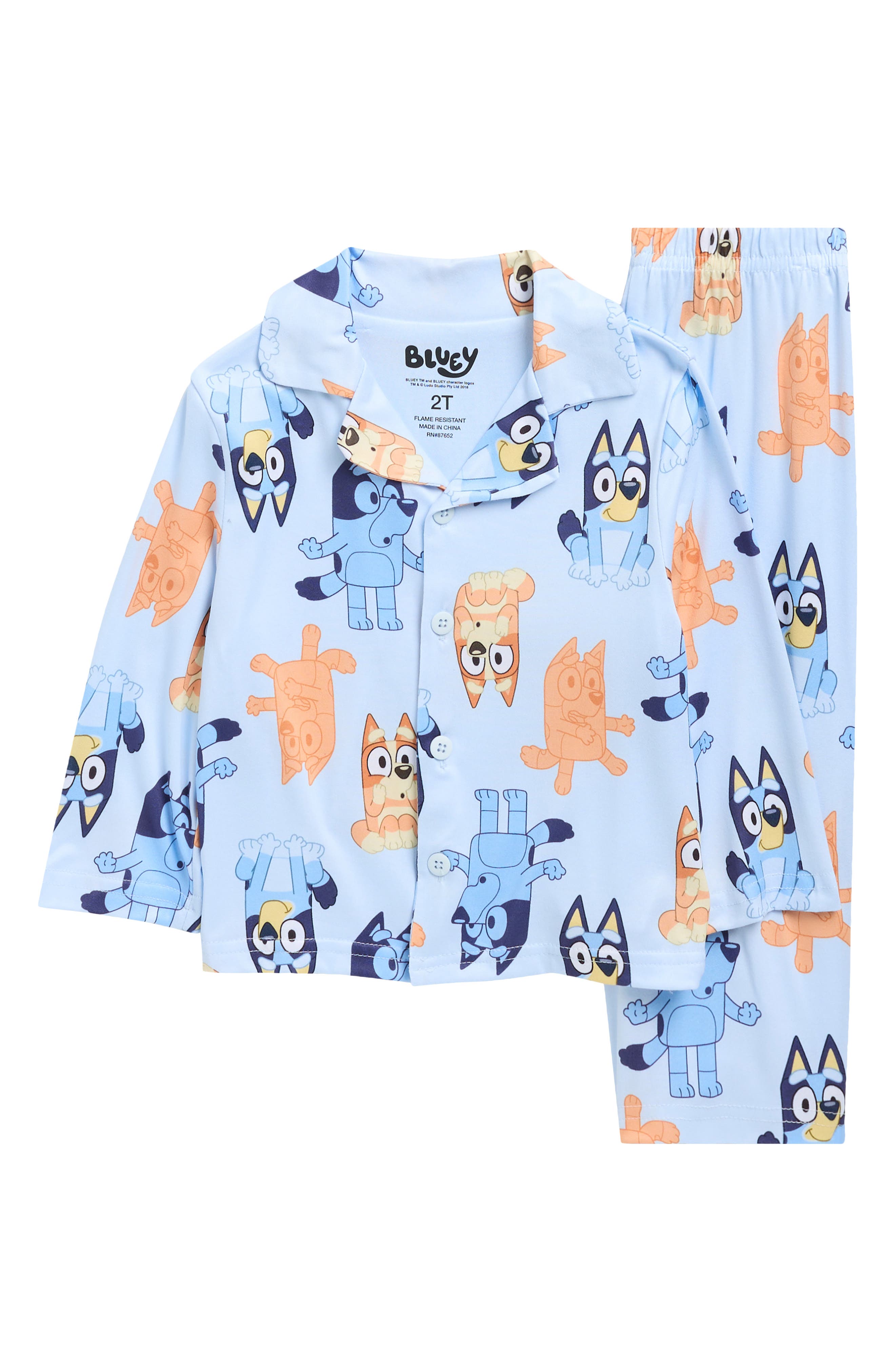 AME Bluey Fitted Two-Piece Pajamas