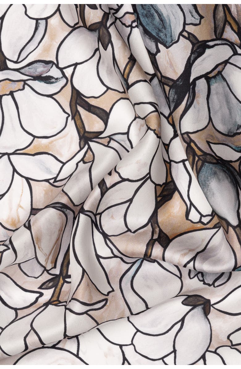 Elizabetta Clara - Silk Bandana, Alternate, color, Teal And Tan