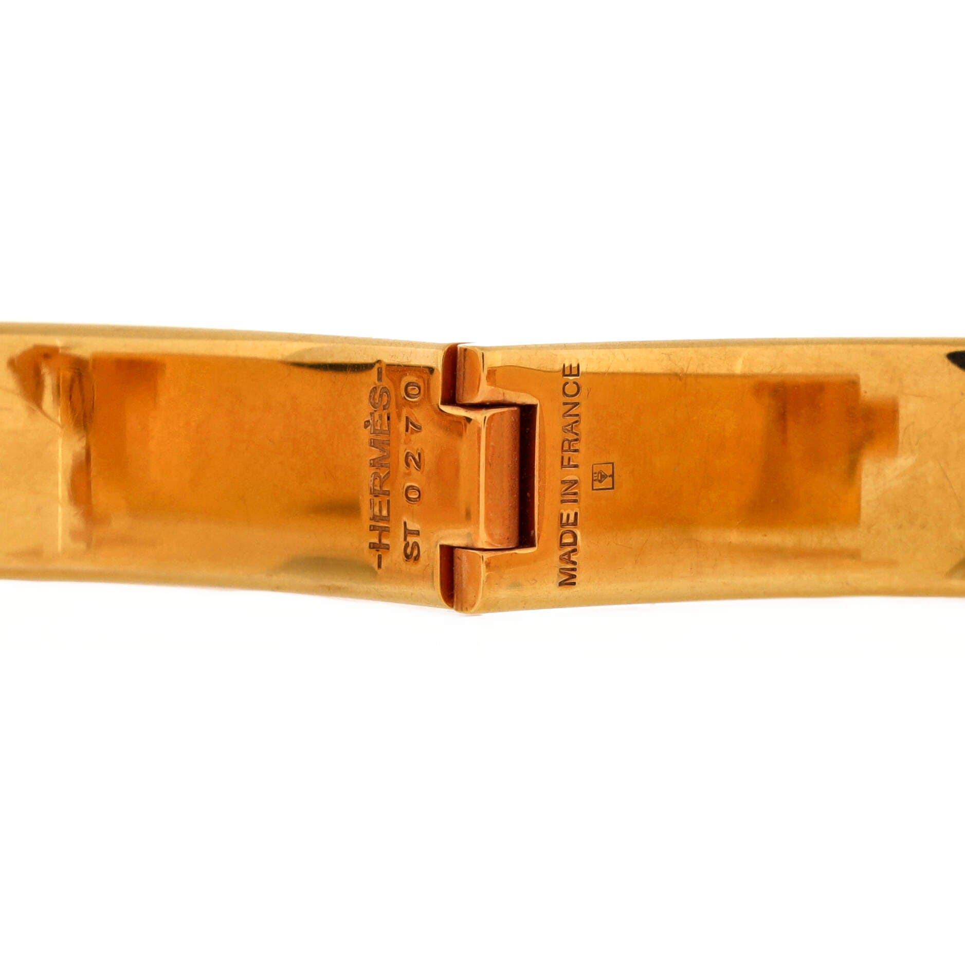 Clic H Bracelet Enamel Narrow, Alternate, color, White