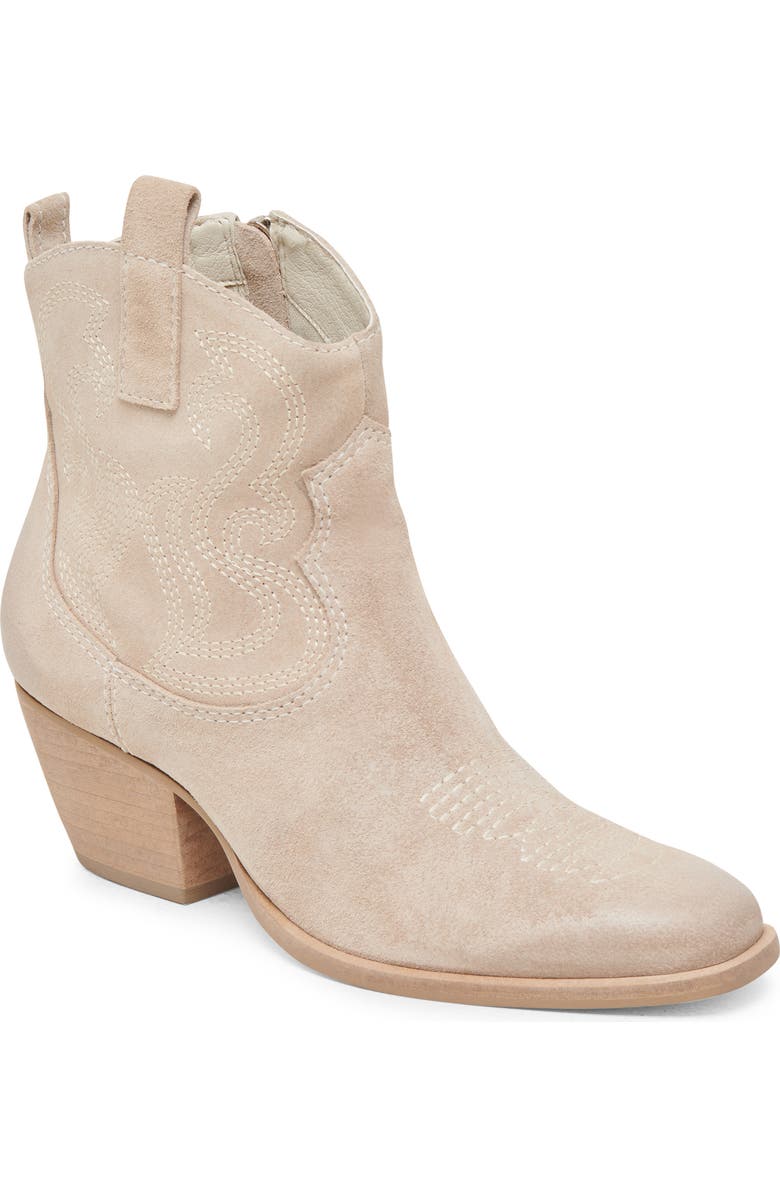 Dolce Vita Shania Western Boot, Main, color, Taupe Suede