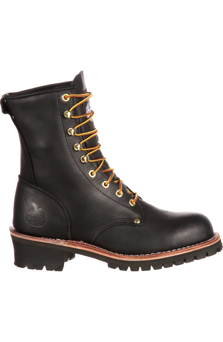 Georgia Boot Logger Work Boot, Main, color, Black