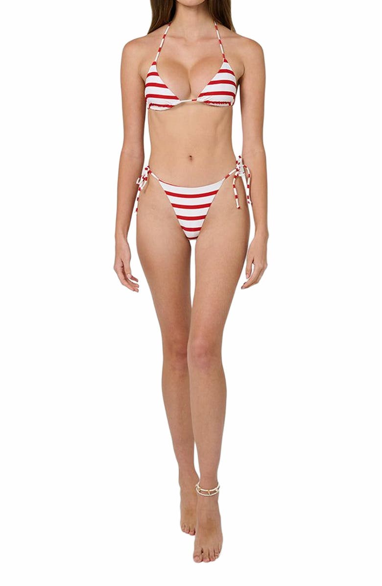 WeWoreWhat Tie Bottom, Alternate, color, Off Wht/True Rd