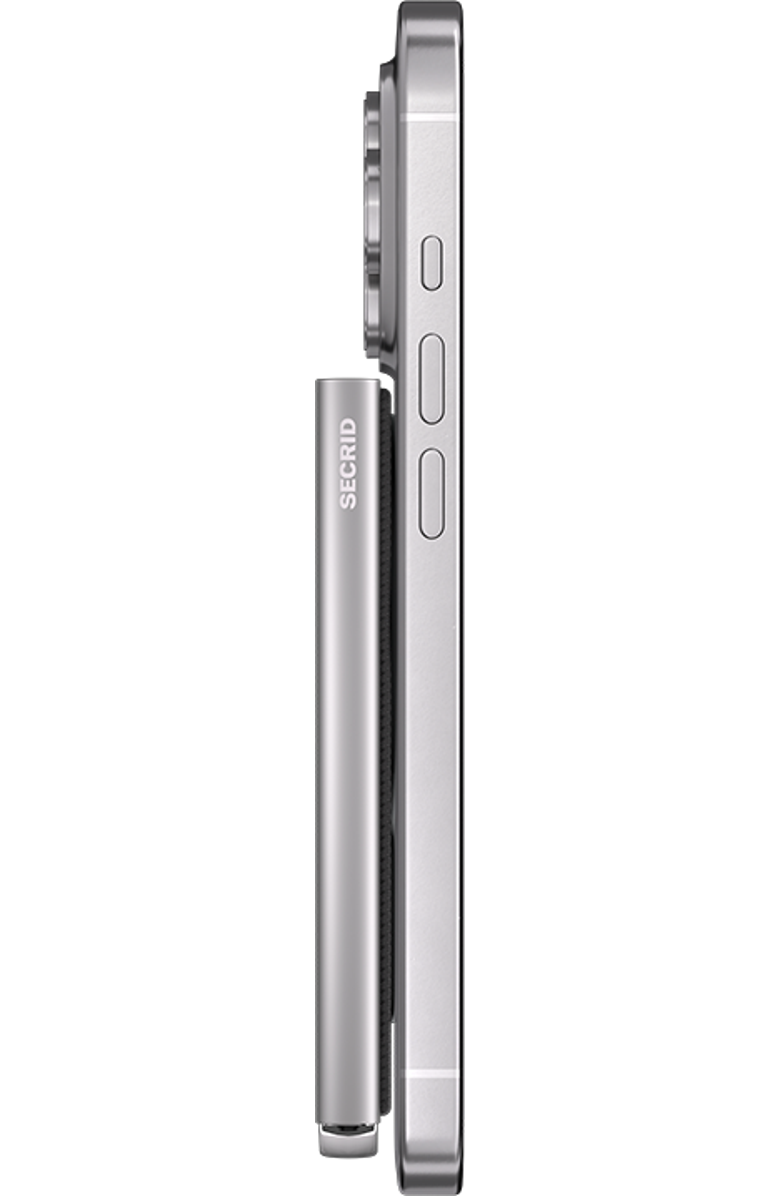 Secrid Cardprotector+ Fluted for Magsafe, Alternate, color, Silver