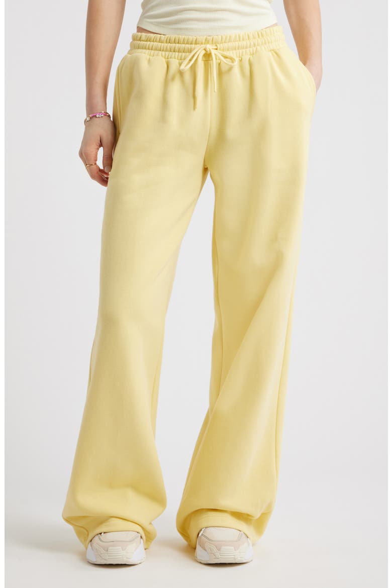 Baggy Wide Leg Sweatpants, Main, color, YELLOW BEGONIA