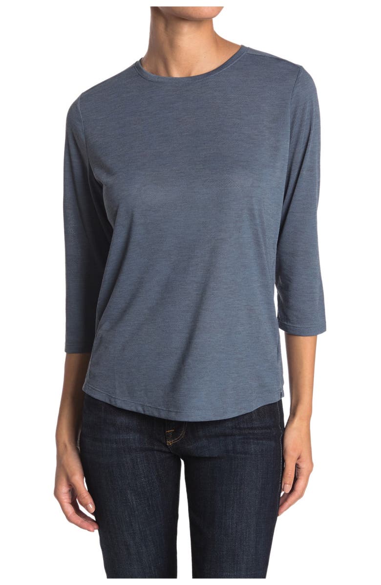 Mountain Hardwear Right On 3/4 Sleeve Performance T-Shirt, Main, color, 