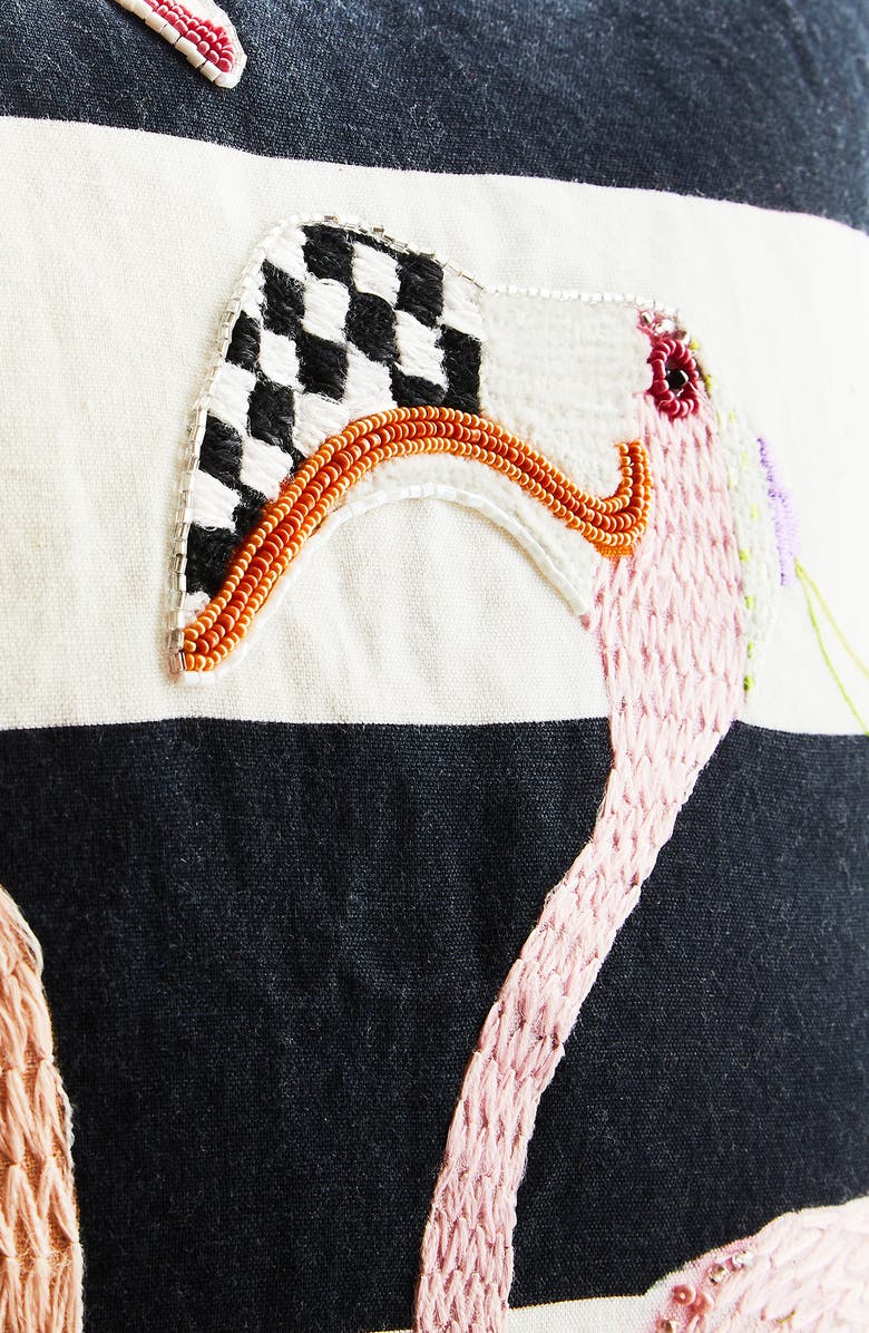 MACKENZIE CHILDS Patience Brewster Flamingo Accent Pillow, Alternate, color, Pink