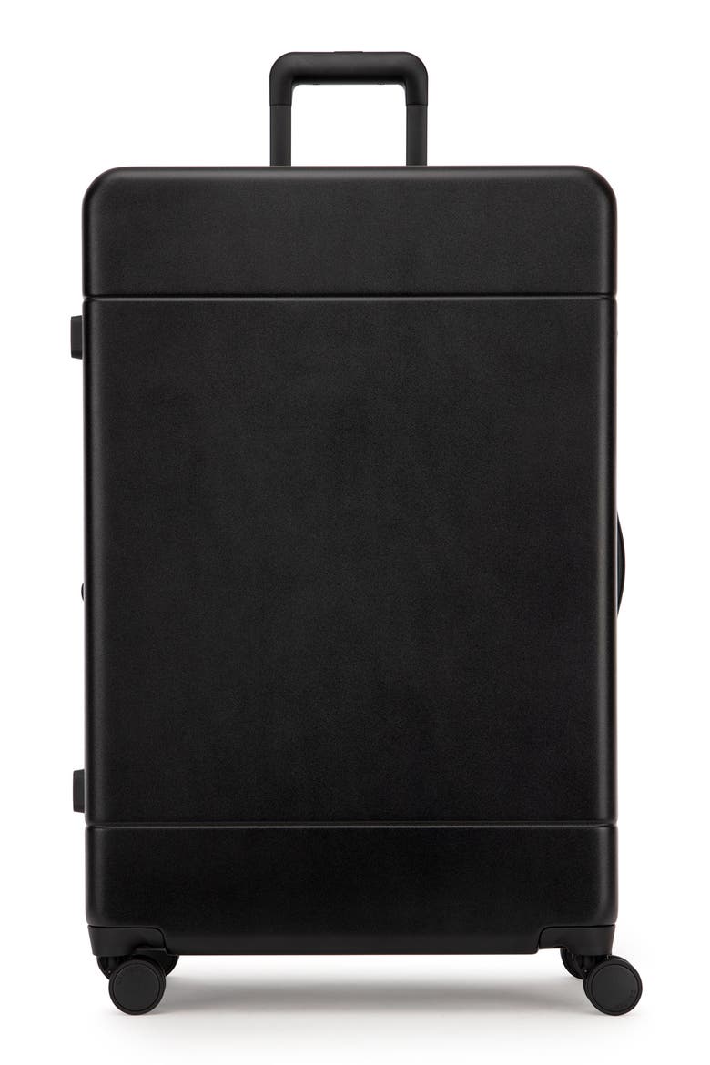 Large Hue 30-Inch Rolling Suitcase, Main, color, BLACK