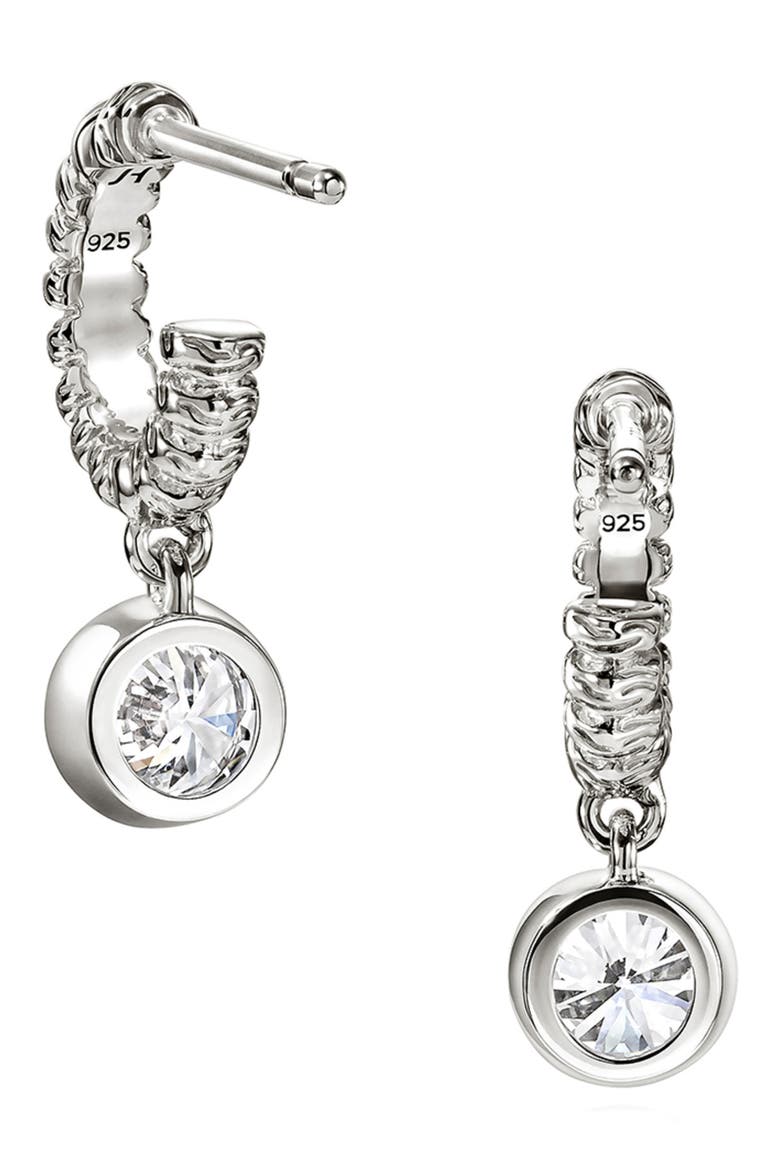 JH Lovestruck Diamond Hoop Earrings, Alternate, color, SILVER