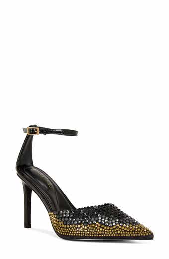 Julippe Ankle Strap Pointed Toe Pump