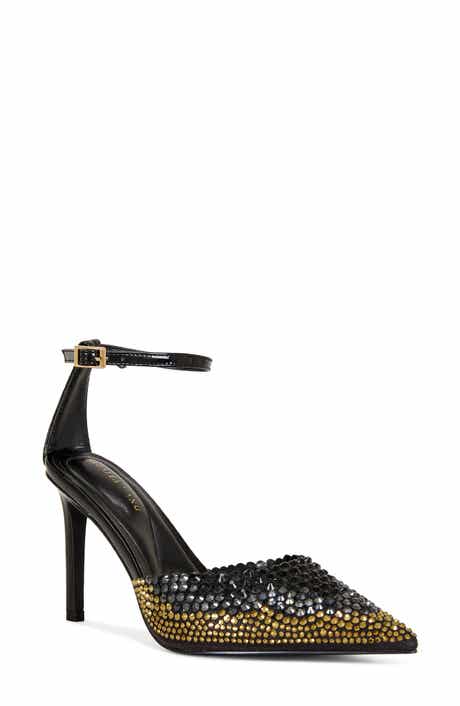 Julippe Ankle Strap Pointed Toe Pump