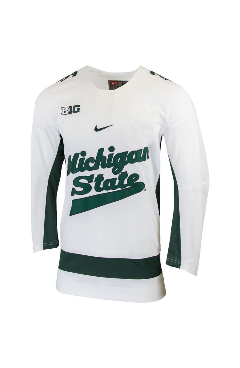 Nike Men's Nike White Michigan State Spartans Replica College Hockey Jersey, Alternate, color, 