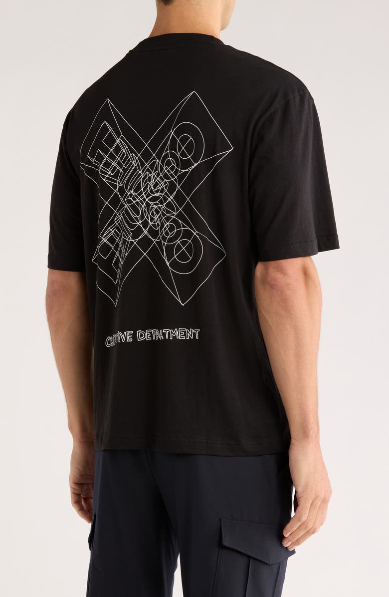 HUGO Nufrancos Graphic T-Shirt, Alternate, color, Black