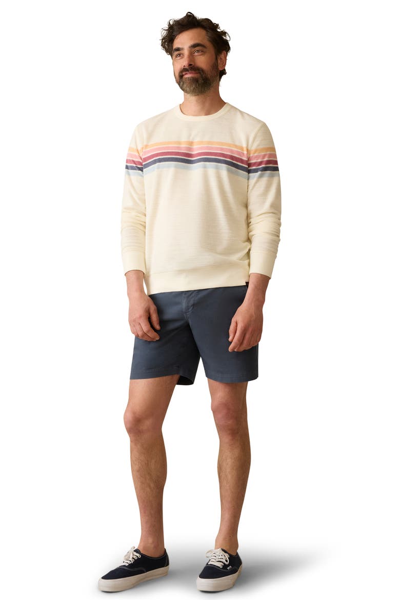 Cabana French Terry Crewneck Sweatshirt, Alternate, color, SEACOAST SKYLINE STRIPE