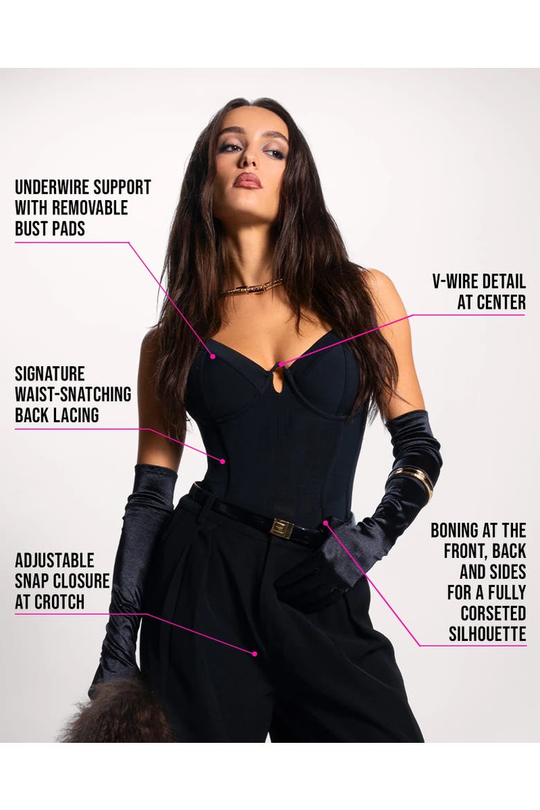 Mega Sculpting Bodysuit, Alternate, color, Black