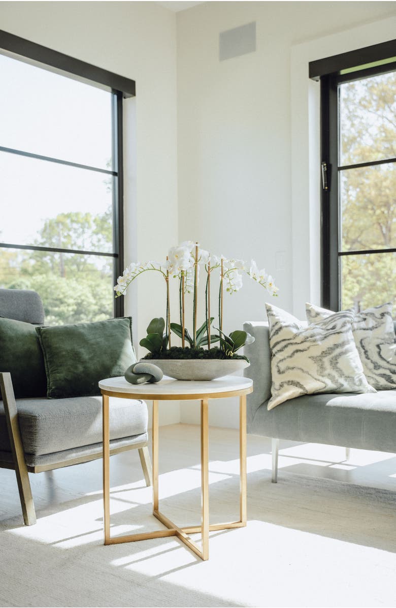 CocoBella Ciara RealTouch Orchid Planter, Alternate, color, Snow