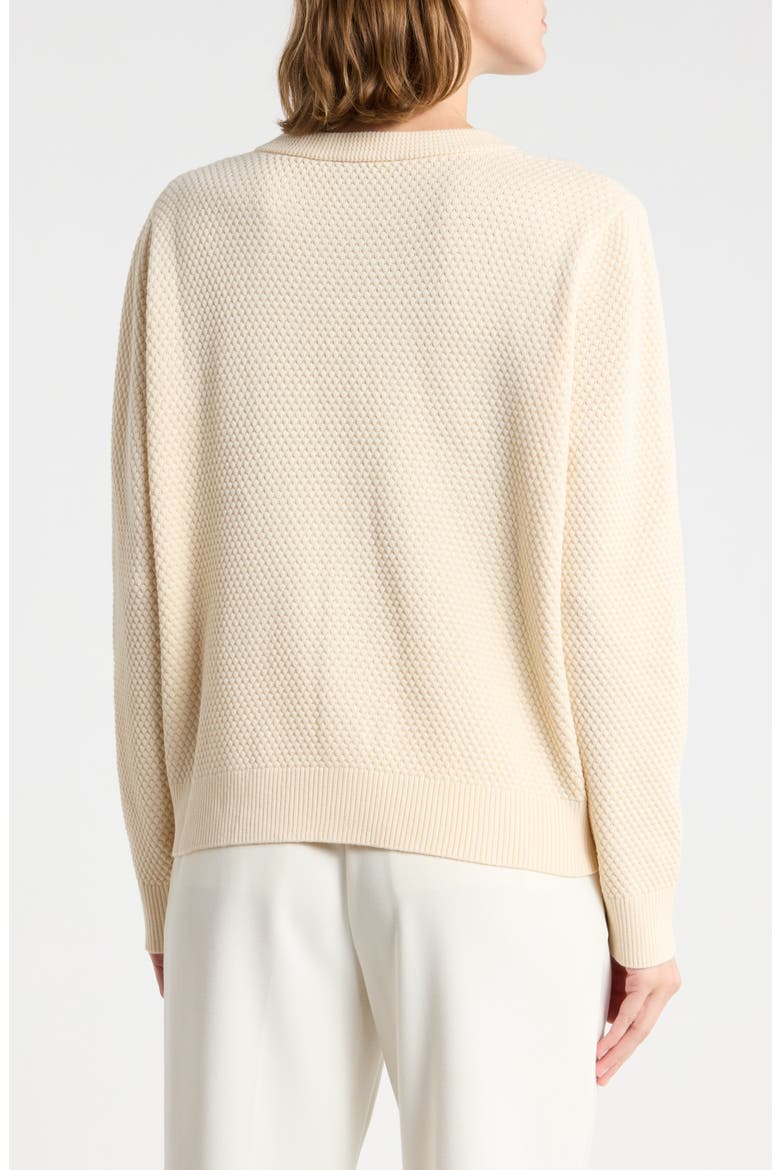 Textured Crop Cardigan, Alternate, color, CREAM