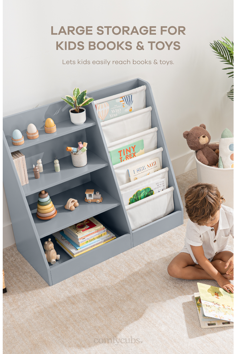 Kids Bookshelf, Alternate, color, Pacific Blue